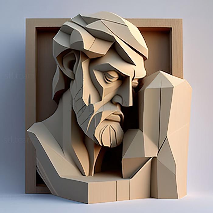 3D модель Макс Вебер, американський художник (STL)